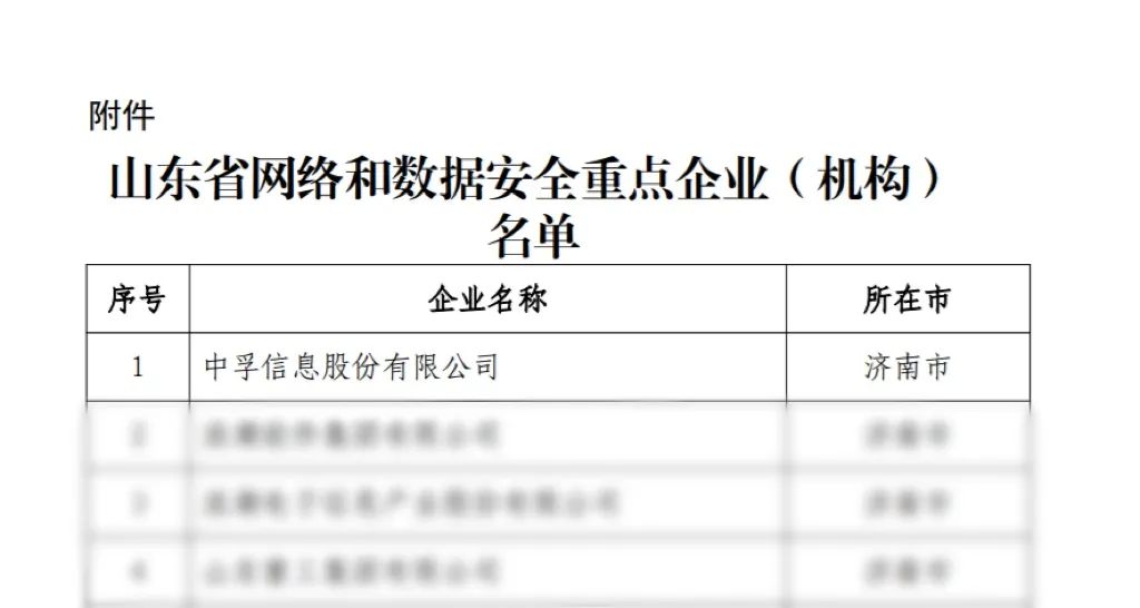 凯发天生一触即发信息荣登山东省网络和数据安全重点企业榜首.jpeg